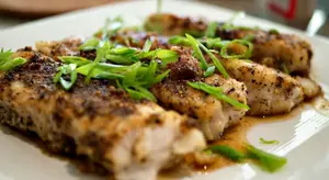 My wife came up with this scrumptious baked cod recipe while I was freshwater fishing. Something different, and an alternative for deep fried fish. She enjoys baking and this tastes absolutely great.