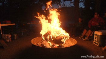 Raging Campfire at Bear River