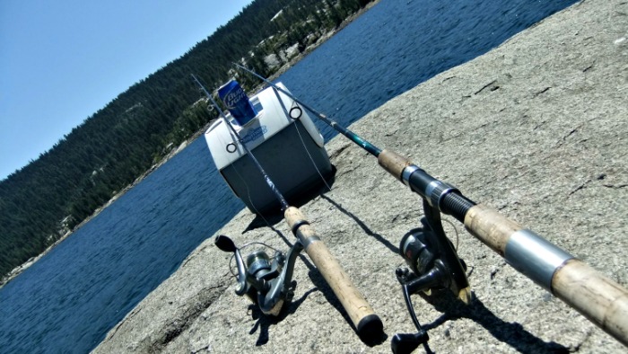 Drinking Beer and Fishing at Bear River Reservoir