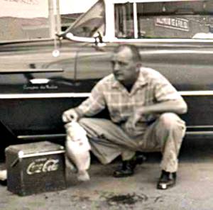 Photograph of Fred Bright with his Record Crappie