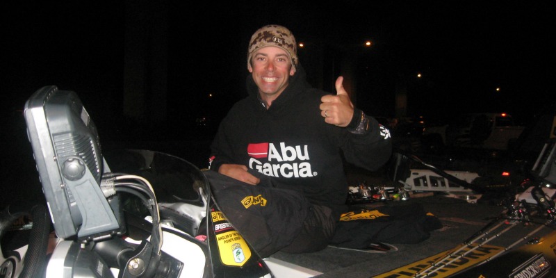 Mike Iaconelli Abu Garcia Hoody Sweater at Night