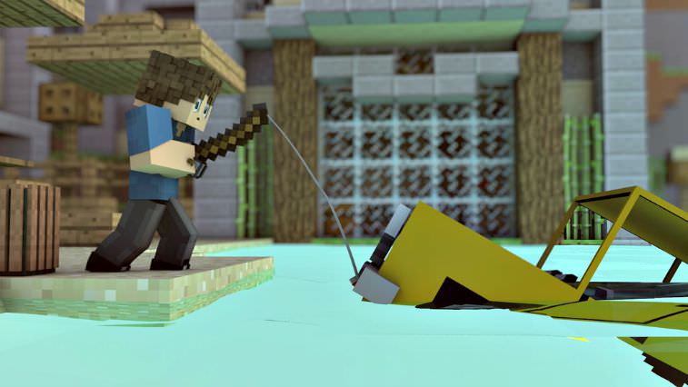 Catch cars in Minecraft when you have mods.