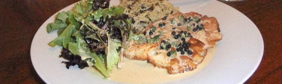 Pan Fried Tilapia with Peppercorn-Jalepeño Sauce