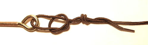 Overhand Knot and Improved Clinch Knot for The Rapala Knot
