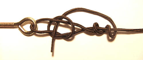 Tying the Improved Fisherman's Knot for The Rapala Loop Knot