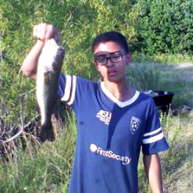 Largemouth Bass Caught from a Small Pond