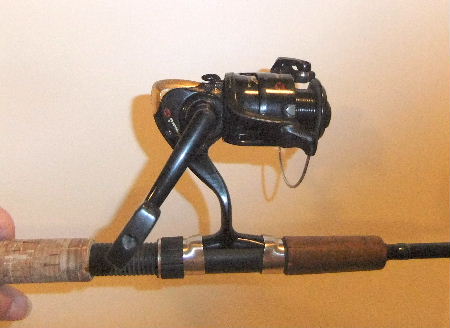 Fishing rod and spinning reel. Shakepeare Intrepid Graphite Rod and Spinning Reel