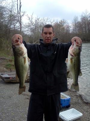 8.5 Pounder and a 5 Pound Largemouth Bass