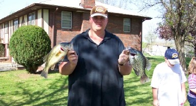 Largemouth Bass and a Crappie