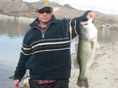 Jiggin' in November for largemouth bass.
