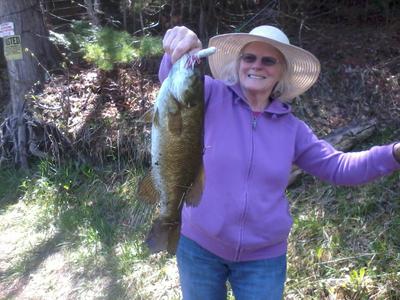 Mom's Smallie on a 3