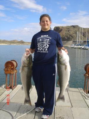 A Couple of Striped Bass We Battled It Out With