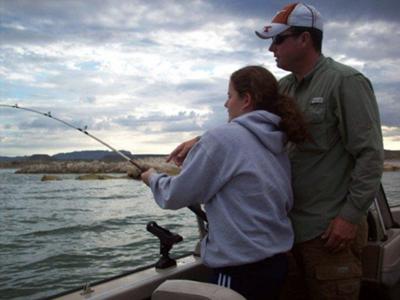 Fish On - Striped Bass Putting Up A Good Fight