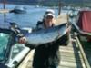 At the dock! - 14 pound hatchery Coho Salmon