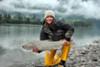 Skeena River Steelhead Caught on a Chrome Spin-N-Glo