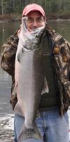 Look at the size of the head on that guy... on the Coho Salmon =)