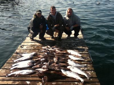 The crew and I with our fish
