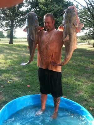 Get Bit Catfish Noodling Guide Services in Oklahoma